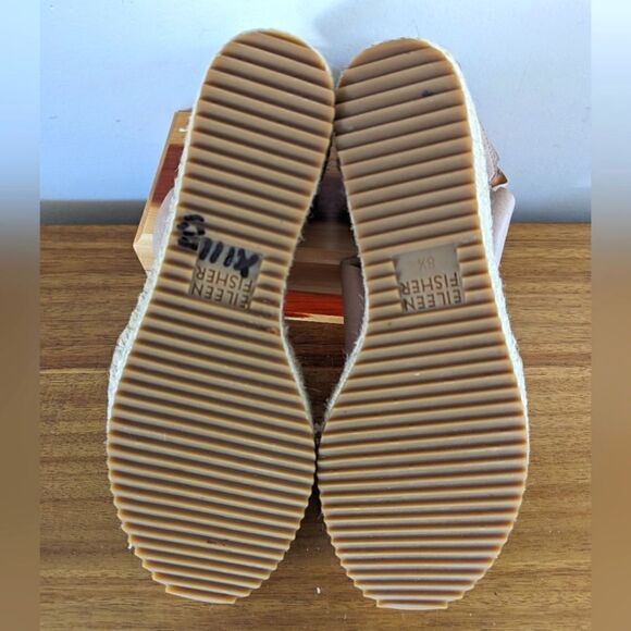 Eileen Fisher Quiet Luxury Coastal Minimalist Preppy Beachy Capsule Wedge 8 1/2 - Picture 10 of 14